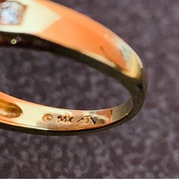 Vintage from the 1970’s 14K Yellow Gold 1.87 CTW Diamond Wedding Ring Size 7.0 - Picture 9 of 9